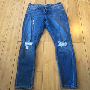 Topshop Lucas Blue Jeans Sz 28x32